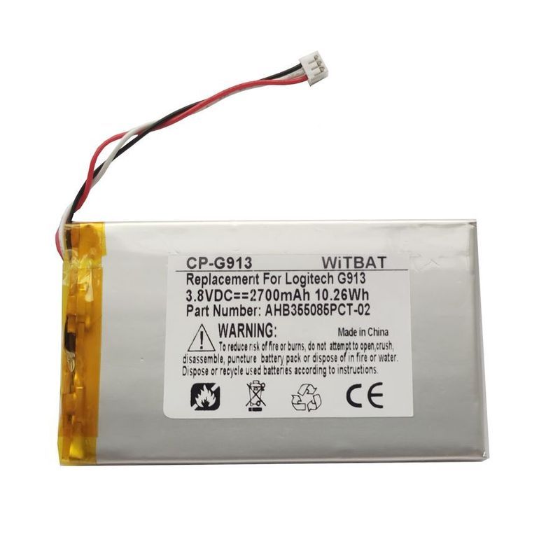 Thích hợp cho pin Logitech Logitech G913 G913 TLK AHB355085PCT-0