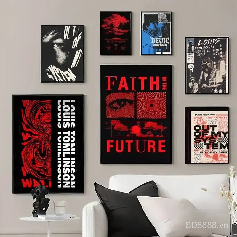 Louis Faith in the Future T-Tomlinson POSTER Poster in Hình Ảnh Treo Tường Phòng Khách Trang Trí Nhà
