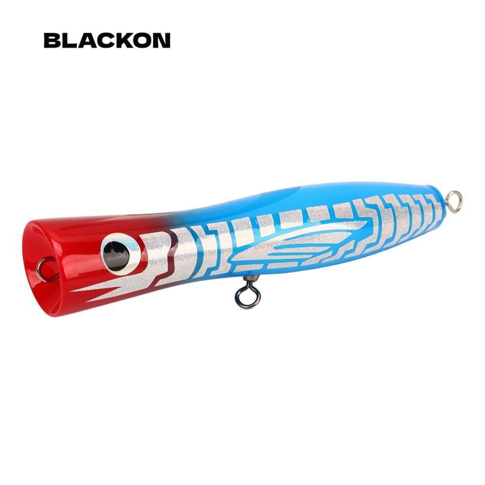 BLACKON Popper Mồi Câu Cá, Gỗ Phản Quang Màu Sắc GT Popper, Bền 18cm Basswood Popper GT Câu Cá