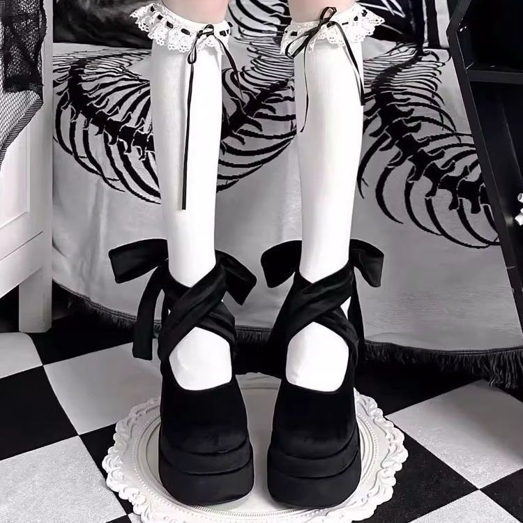 WC3 Gothic lolita Giày 2026 Mùa Xuân Mới Pháp Cô Gái Mary Jane Mary Jane Giày Dễ Thương Đế Dày Giày 