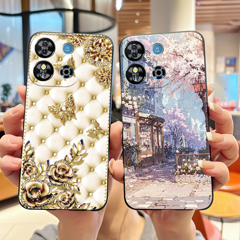 Ốp Điện Thoại Cho Oukitel C57S / C57 Pro / BLU J12 Vỏ Mềm Silicon Đen Chống Trầy Xước Thời Trang Chó