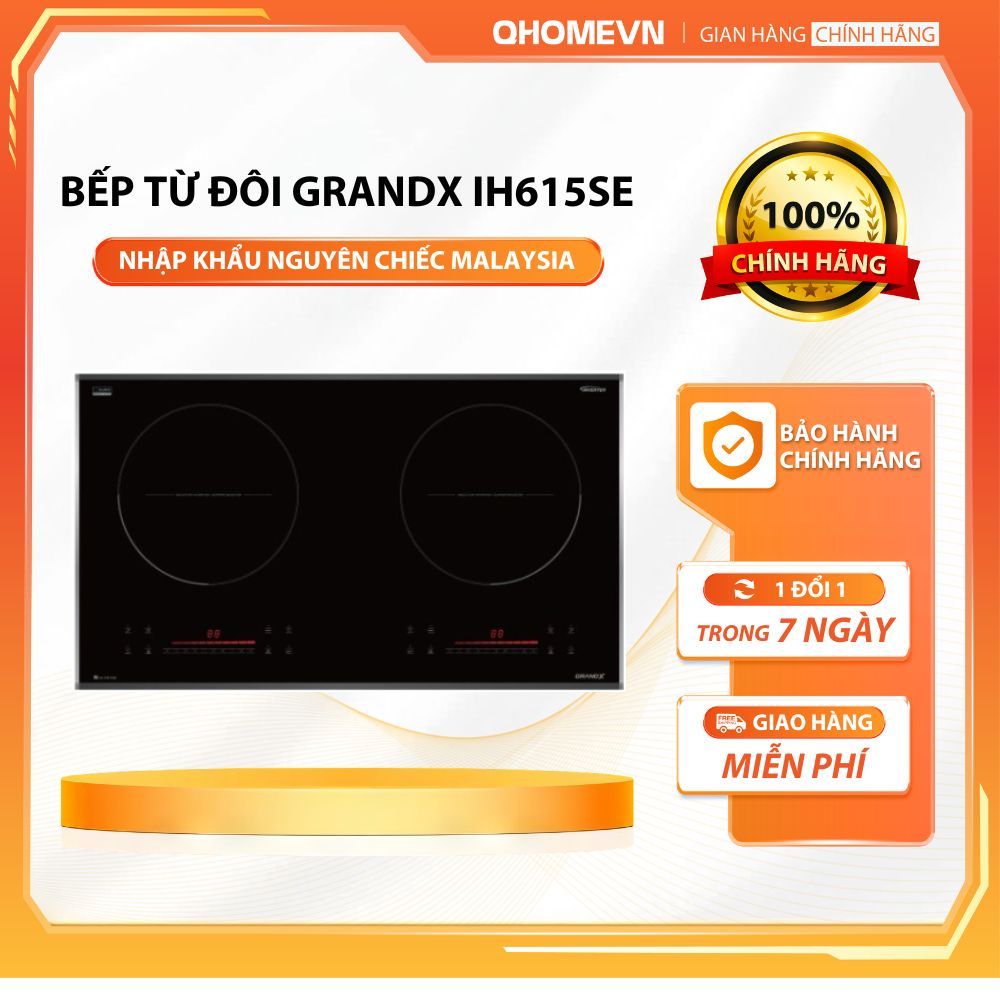 Bếp từ GRANDX IH615SE | HÀNG CHÍNH HÃNG