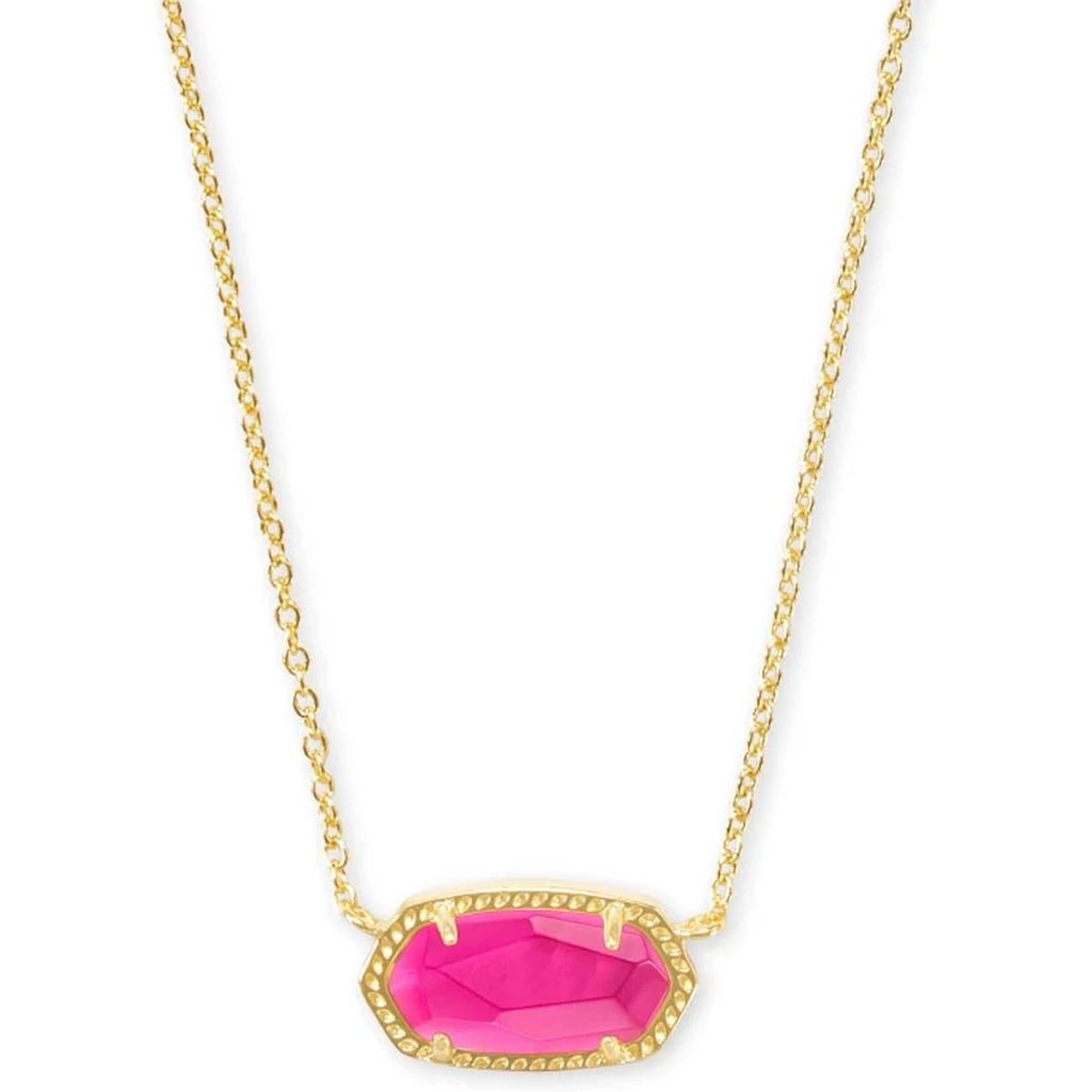 Vòng cổ mặt dây chuyền Kendra Scott Elisa dành cho nữ, Trang sức thời trang, Mạ vàng 14k 。 XUJG