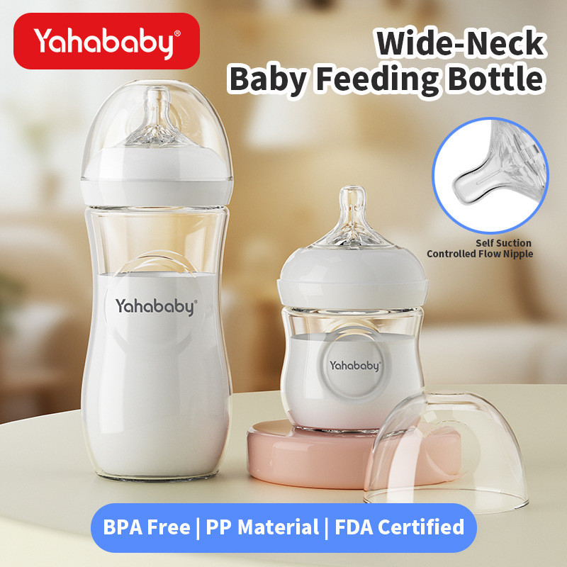 Popular~Yahababy55Wide-neck baby bottle, anti-colic for newborns0-61-month-old baby's bottle3z