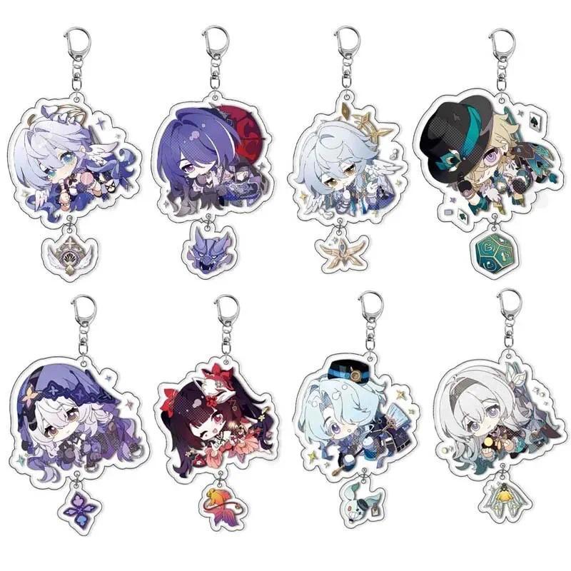 Game Honkai: Star Rail Sparkle Aventurine Firefly Raiden Bosenmori Mei Móc khóa Anime Cosplay Access