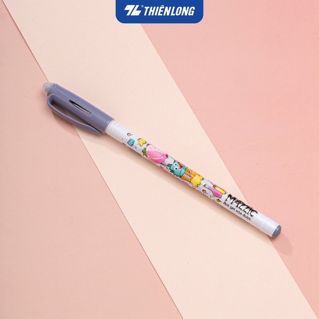 Combo 20 Bút Gel xóa được Thiên Long TP-GELE01 ngòi 0.5mm mực xanh/đen/tím bút viết trơn mượt, có gô