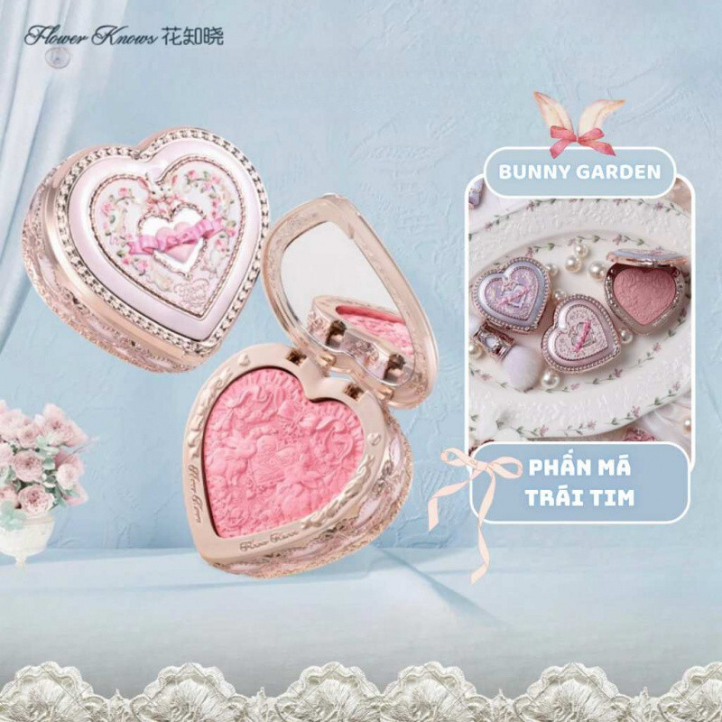 ✷ ❥ 、 Flower Knows Bunny Garden Blush Flower Knows Makeup Flower Knows Bộ sưu tập mới ra mắt