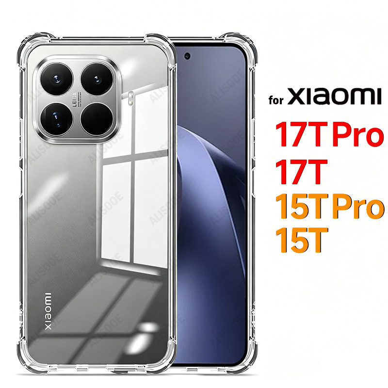 Ốp điện thoại Trong Suốt Cho Xiaomi 17T Pro 15T Pro 5G Ốp điện thoại Silicon Mềm Cho Xiaomi Mi 15T T