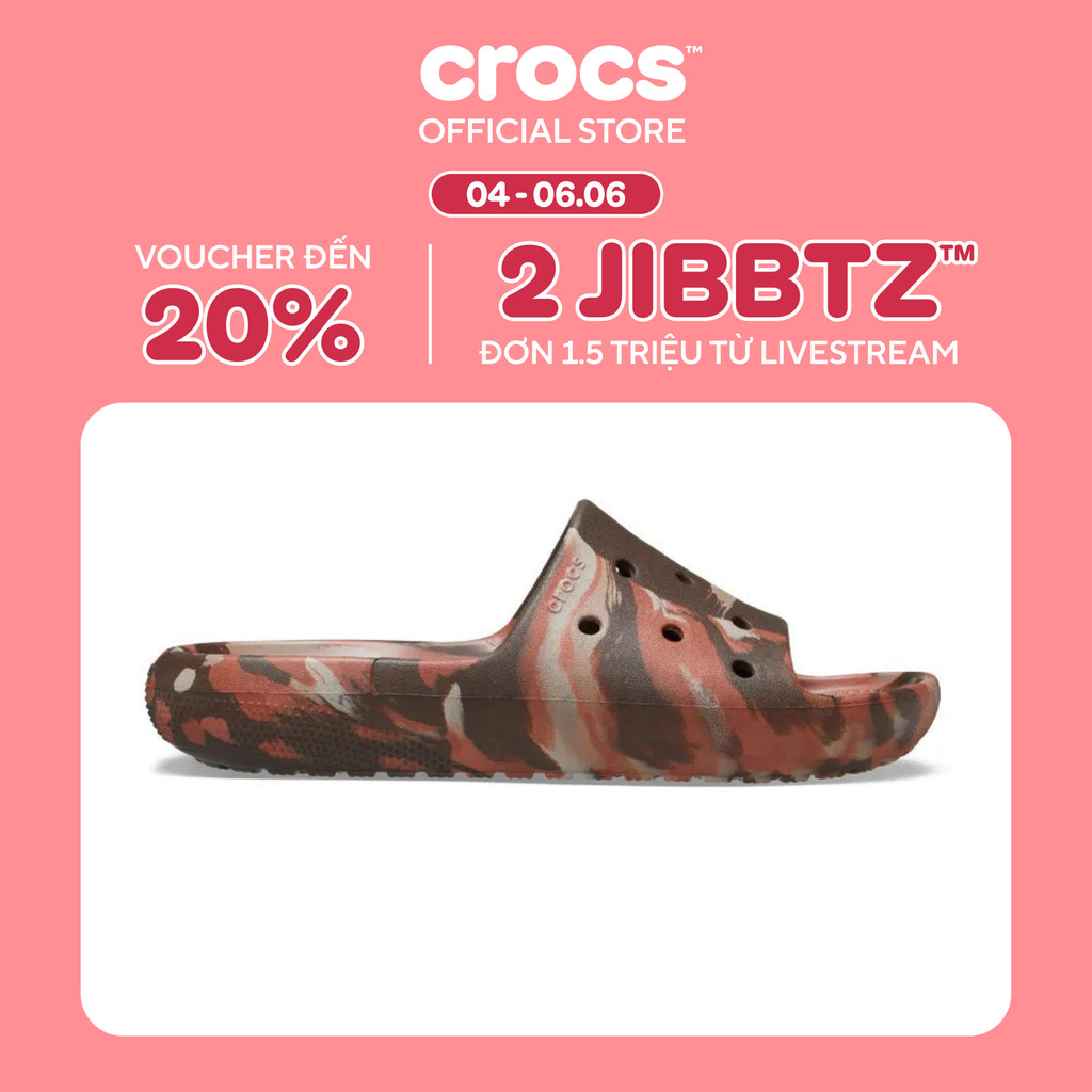 Dép Crocs Classic Slide Unisex - Thiết kế quai ngang, chống nước, nhiều màu sắc