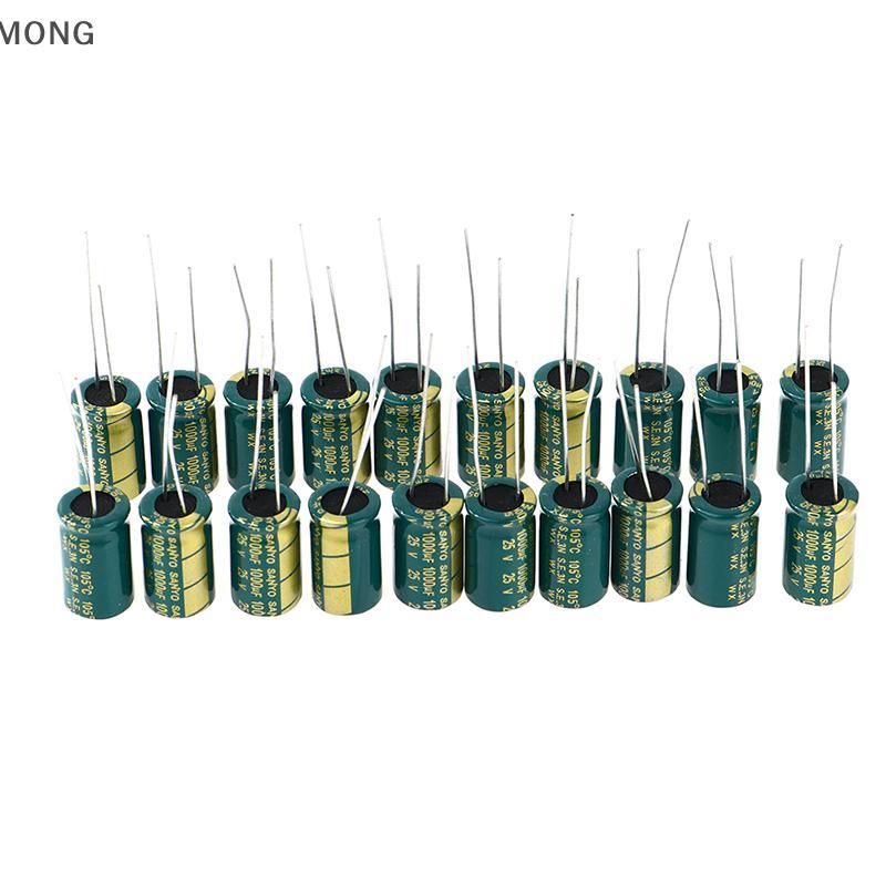 [MONG] 20 Cái 25V1000UF 10MMX16MM Tụ Điện Điện Phân Mới GE