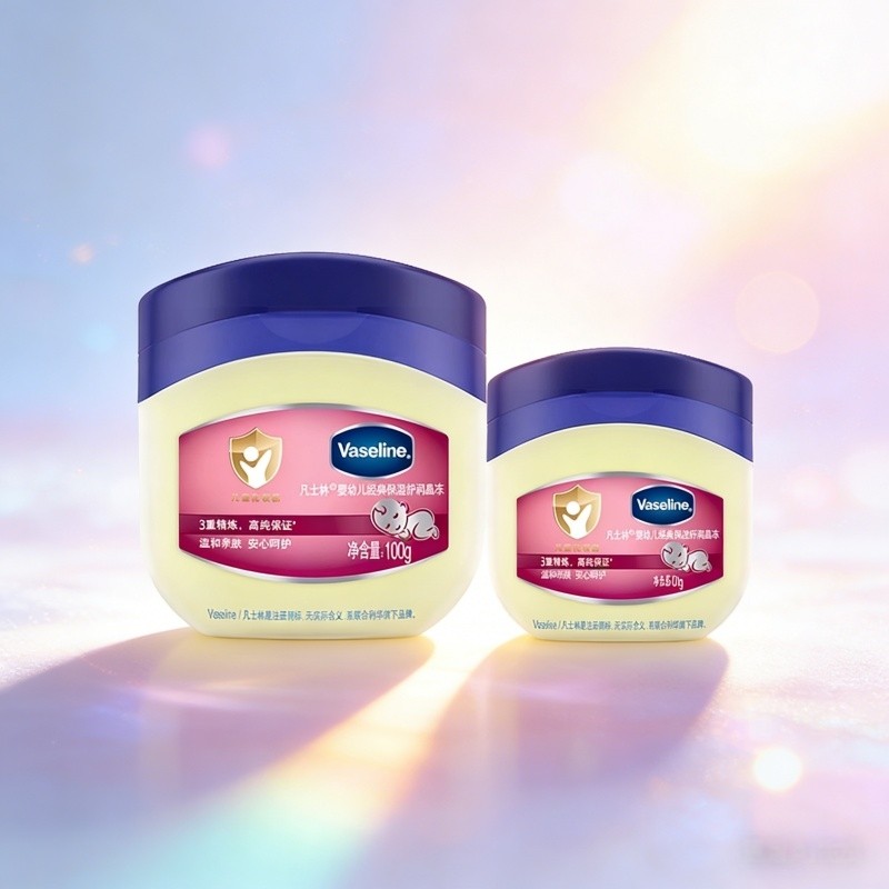 Vaseline / Vaseline Baby Crystal Jelly 100g Body Lotion Body Lotion Gentle Soothing Dưỡng Ẩm 50g