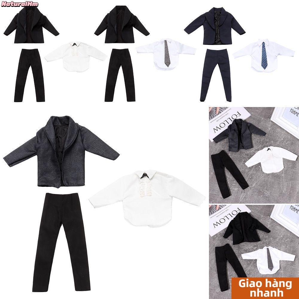 [Hàng về] NATURALHM 11 Bộ Quần áo sơ mi thông thường, Quần áo búp bê nam 1 / 6 kiểu dáng đẹp trai, Q