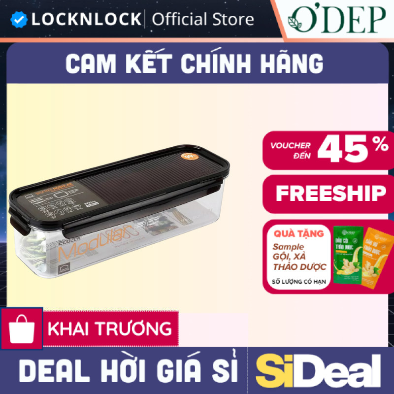 Hộp bảo quản thực phẩm LocknLock Bisfree Modular dung tích 1.8L Chính hãng BF410 - SIDEAL SIL