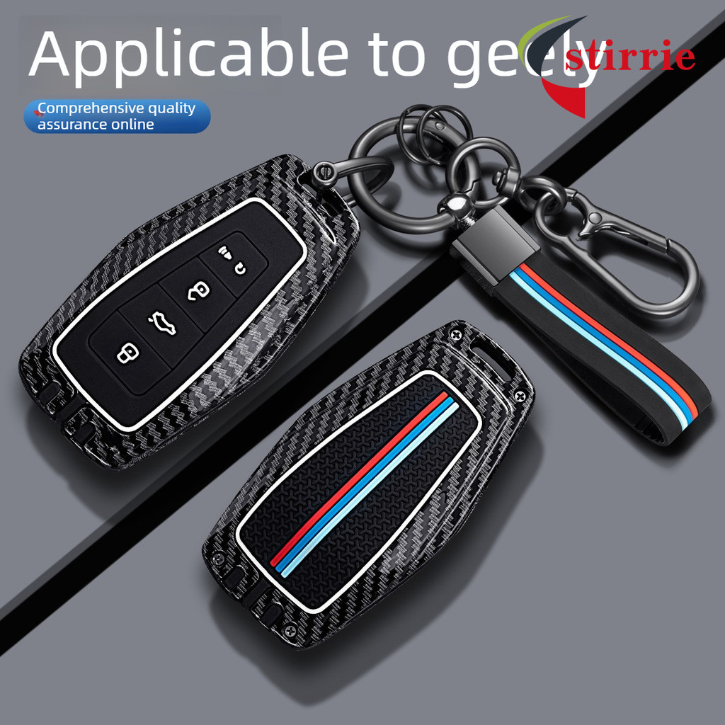 Geely Coolray Chìa Khóa Fob Ốp Lưng Giá Đỡ Vòng Chìa Khóa Túi Dành Cho Geely Okavango Azkarra Chìa K