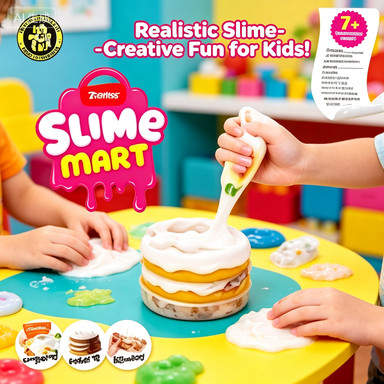 Zuru Slime Mart Món Tráng Miệng Slime Kit Kem Làm Đầy Bánh Squishy Cảm Giác Phục Sinh Quà Tặng Bán C
