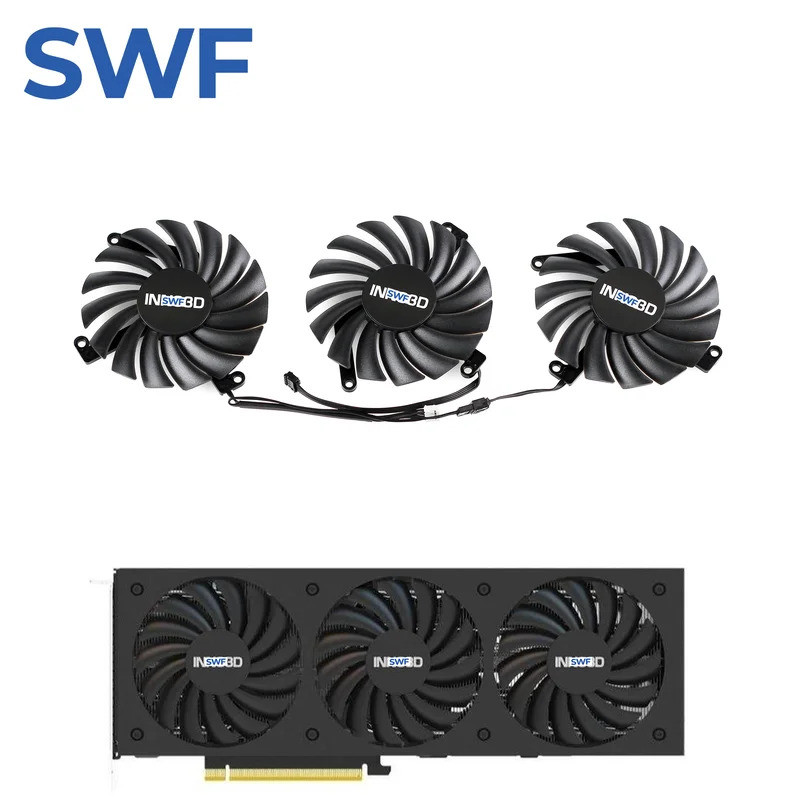 -CF-12910S RTX 3080 Quạt Làm Mát Thay Thế Cho INNO3D RTX 3080 3070 Ti X3 OC Card Đồ Họa Quạt Làm Mát
