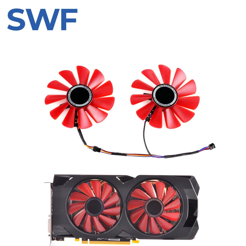 Quạt làm mát card đồ họa -85MM FDC10U12S9-C RX570 RX580 cho quạt làm mát card Video XFX RX 570 580 R