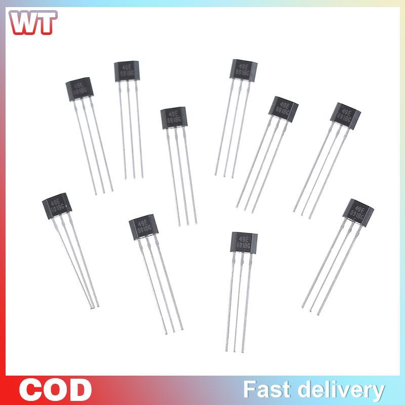 [WT] 10 chiếc Cảm biến Hall element 49E OH49E SS49E Cảm biến tuyến tính Hall
