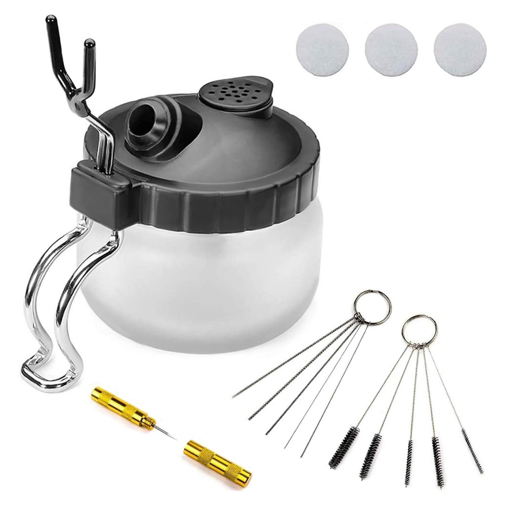 Airbrush Pen Wash Pot Pen Washer Airbrush Waste Liquid Collection Chai Airbrush Cleaning Scraping Ne