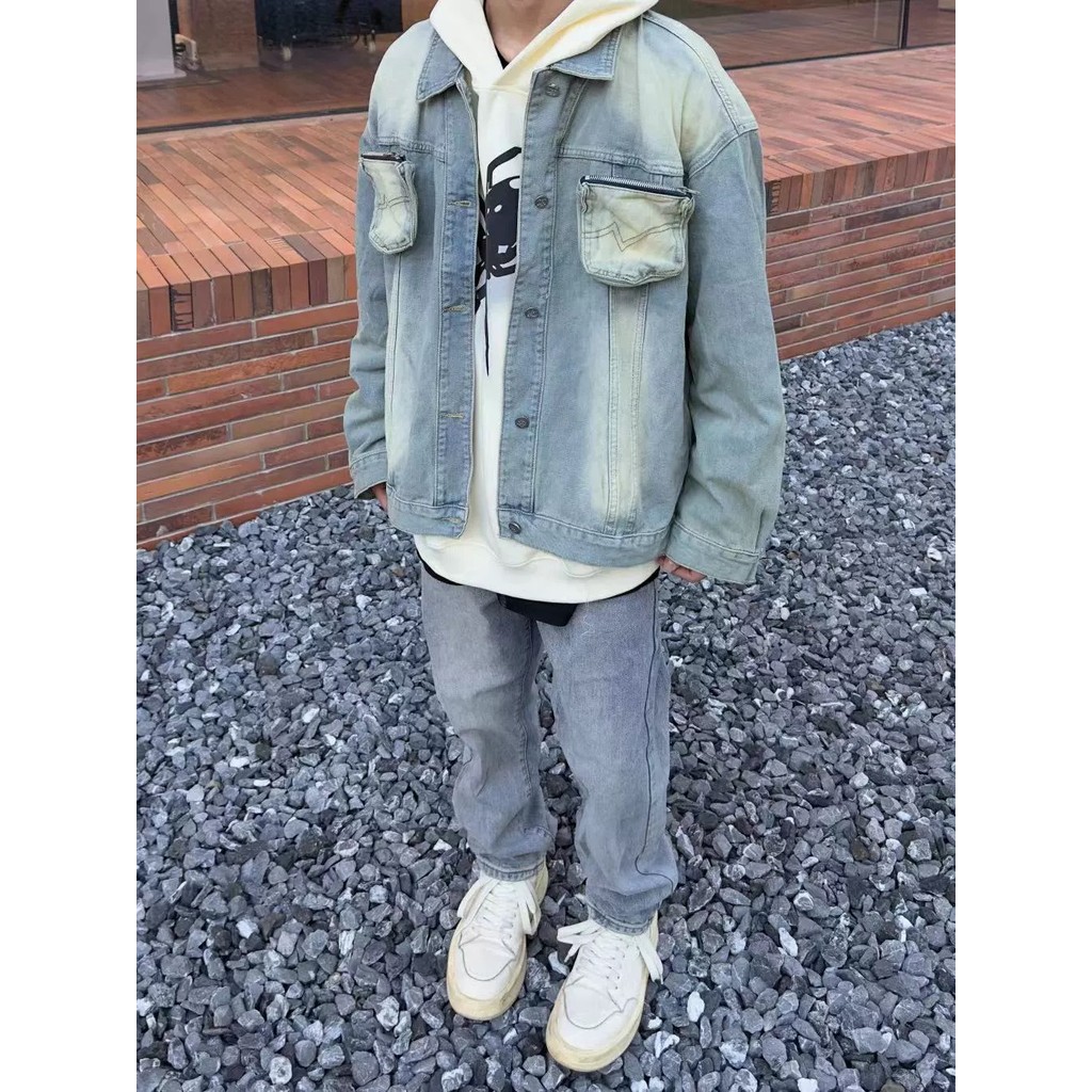 [Ảnh mạng] 5211 Retro S--3XL P48 Áo khoác Denim