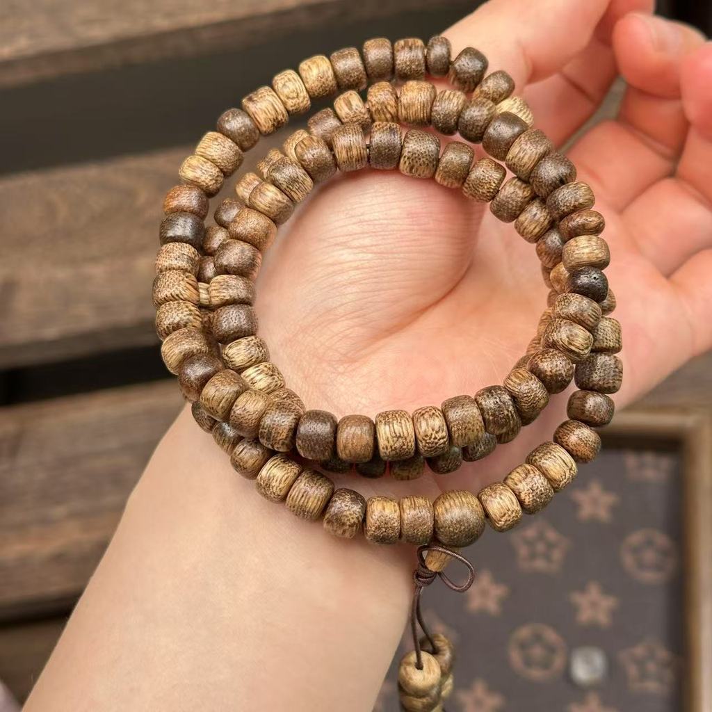 108 Hạt Trầm Hương Dây Xích Wenwan Hạt Trang Sức