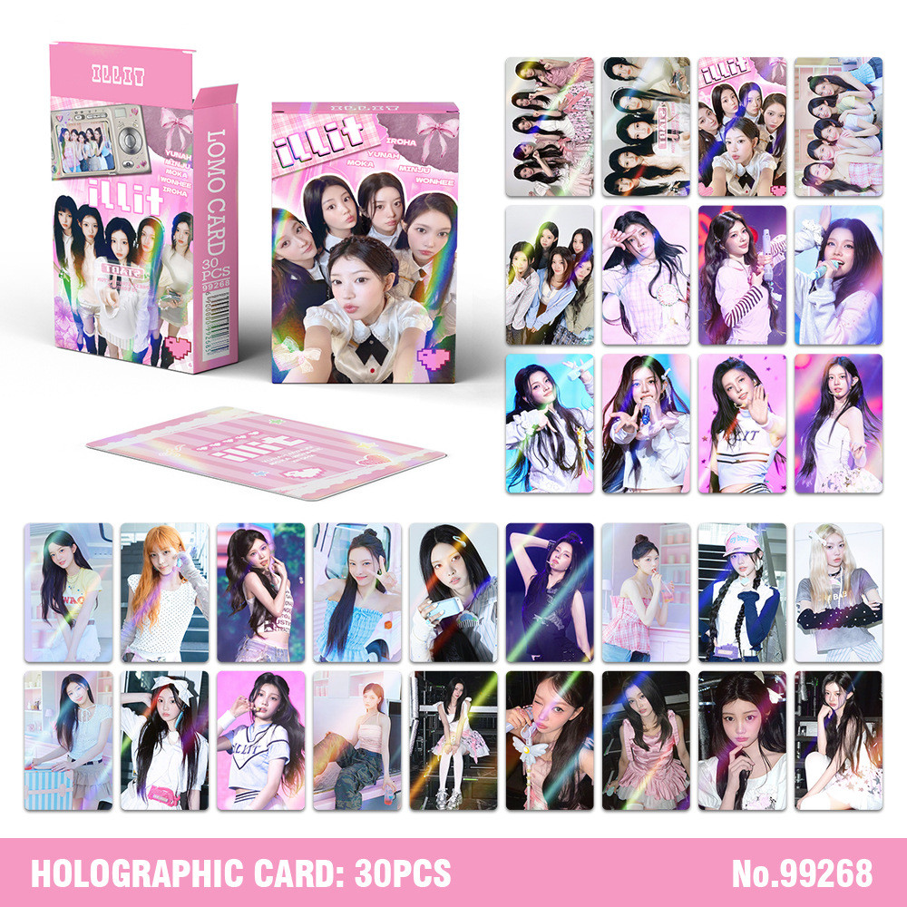 30-55 chiếc ILLIT MAMAHLAPINATAPAI Lomo Cards It 's Me Sunday Morning NOT DỄ THƯƠNG ANYMORE Topping 