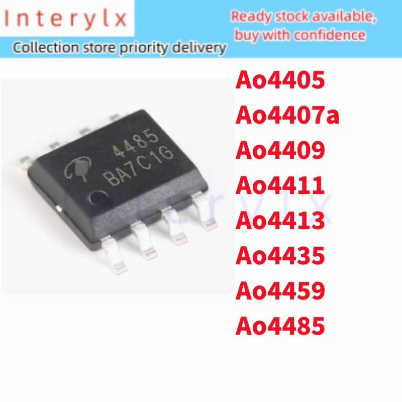 5 CÁI AO4405 AO4407A AO4409 AO4411 AO4413 AO4435 AO4459 AO4485 SOP8 4405 4407A 4409 4411 4413 4435 4