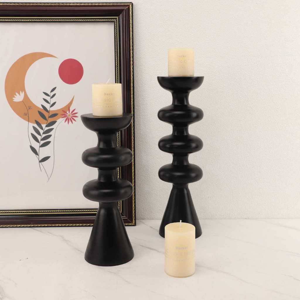 Luxury Creative Resin Candle Holder Ornament for Living Room Coffee Table, Model Home, Study, Home D