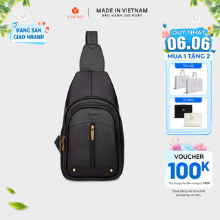 Balo Yuumy (Thời trang nữ đi chơi cỡ trung - Balo đeo chéo da YBAC1)