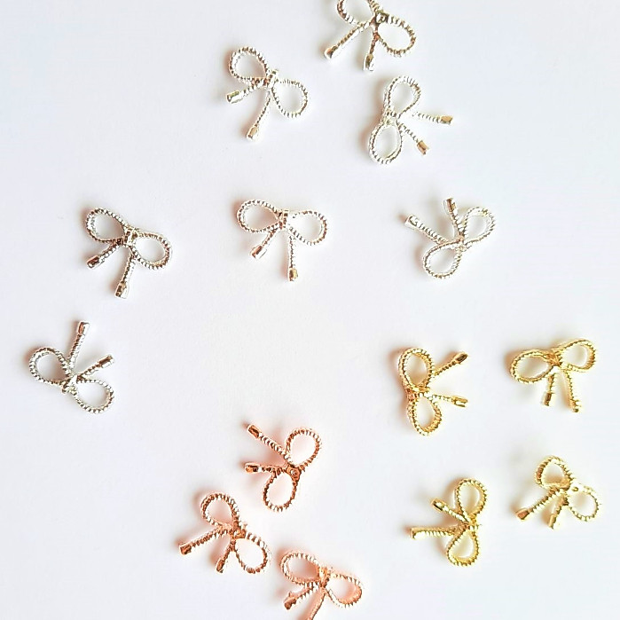 BÁN HÀNG - 3D BOWTIE NAIL CHARM BOW NAIL 3D NAIL RESIN ruy băng NAIL ART ACC NAIL CHARM BOWTIE NAIL 