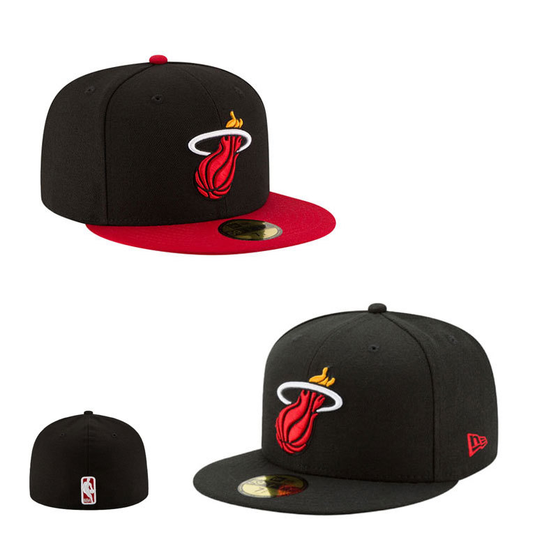 Mũ Miami Heat Classic được trang bị cho nam nữ Mũ vành phẳng bóng rổ