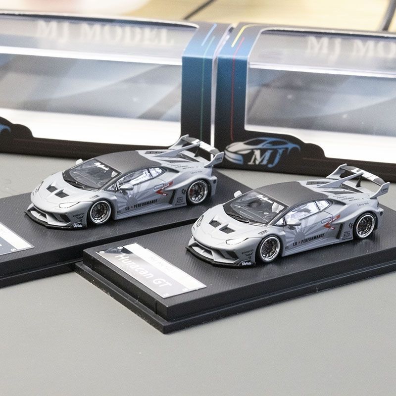 MJ 1 / 64 Lamborghini Huracan LP610 GT Hợp Kim Xám Diecast Xe Mô Hình Đồ Chơi Quà Tặng Sinh Nhật