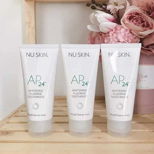 130G Kem đánh răng AP24 Whitening Flouride Toothpaste Mỹ Loại bỏ kem đánh răng trắng hôi miệng AP24