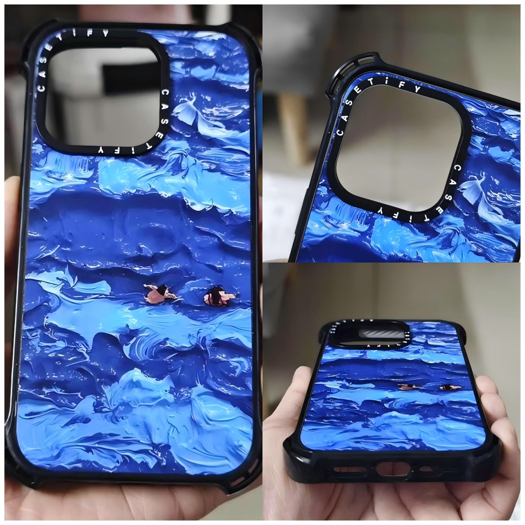 Nghệ sĩ Lee Sang Won Tranh Sơn Dầu Người Nổi Bounce Ốp Điện Thoại Từ Tính Cho iPhone 17 16 15 14 13 