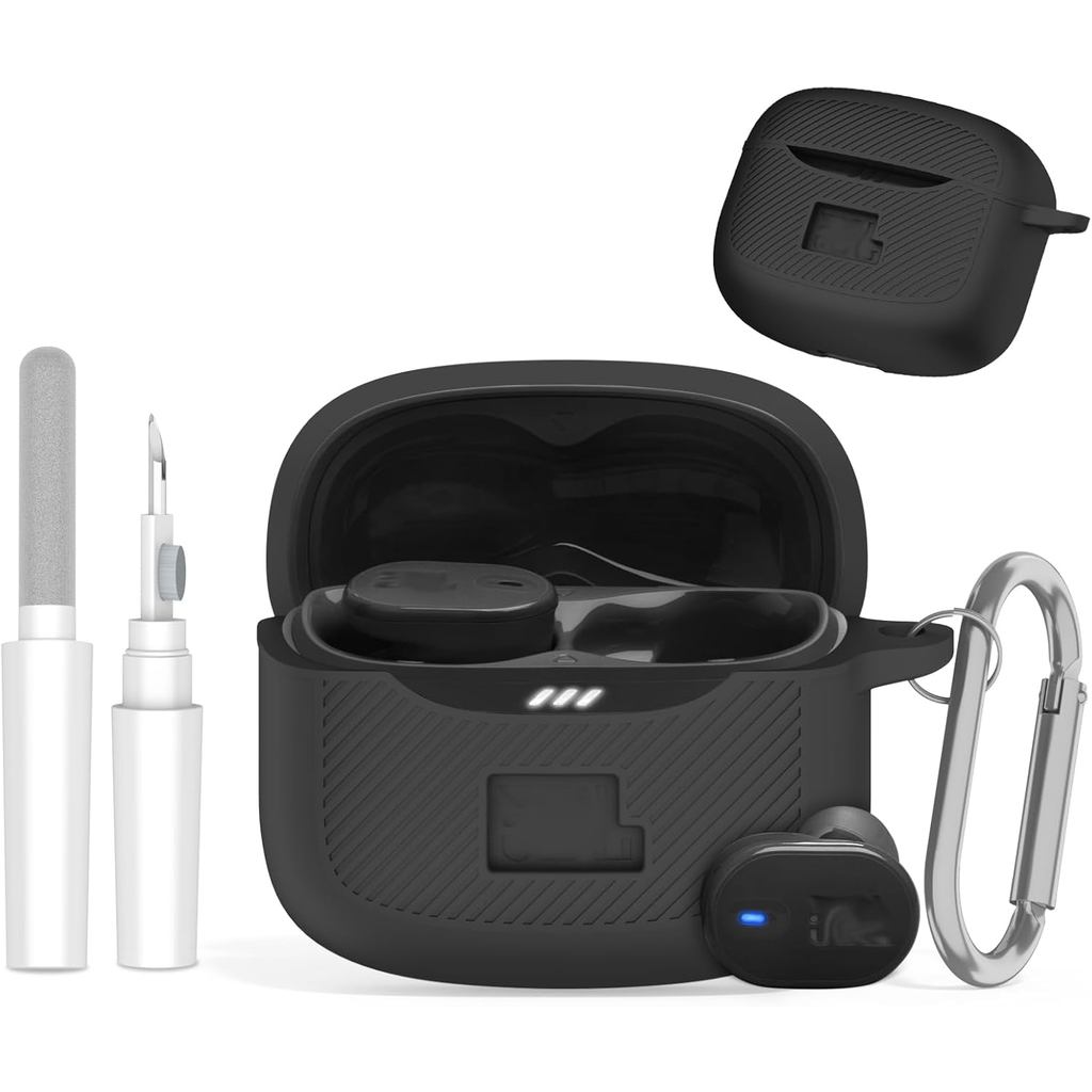 Vỏ bảo vệ cho JBL Tune Buds 2, Tương thích với hộp sạc JBL Earbuds Tune Buds 2 - Vỏ silicon mềm với 