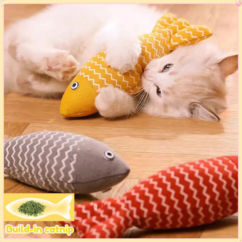 Đồ Chơi Cho Mèo Cá Tự Làm Mô Phỏng Cá Teasing Mèo Đồ Chơi Mèo Con Dính Mèo Catnip Đồ Chơi Cá Gối Mai