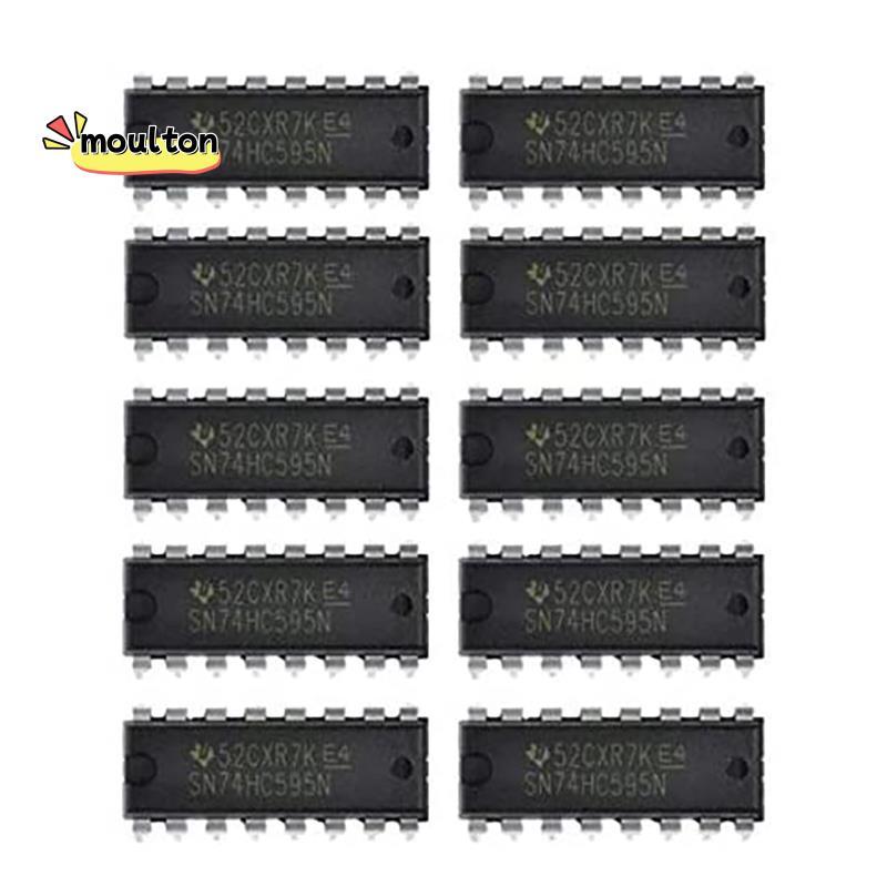 10 CHIẾC IC 74HC595 74HC595N SN74HC595N DIP-16 Logic-Shift Đăng ký