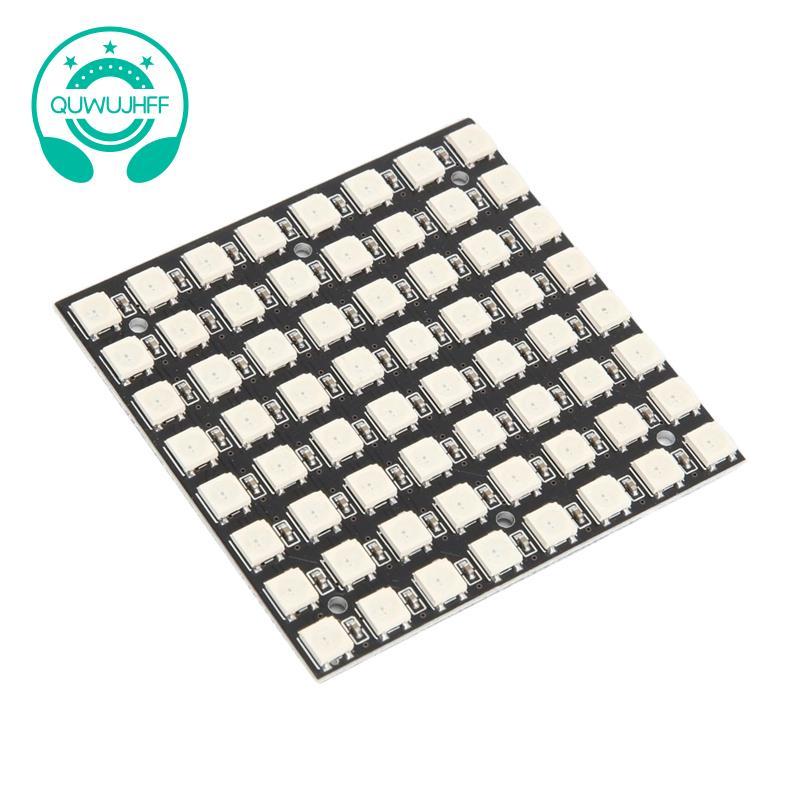 WS2812 LED 5050 RGB 8x8 LED Matrix WS2812B 8x8 64-Bit Full Color 5050 RGB Đèn LED Bảng Điều Khiển