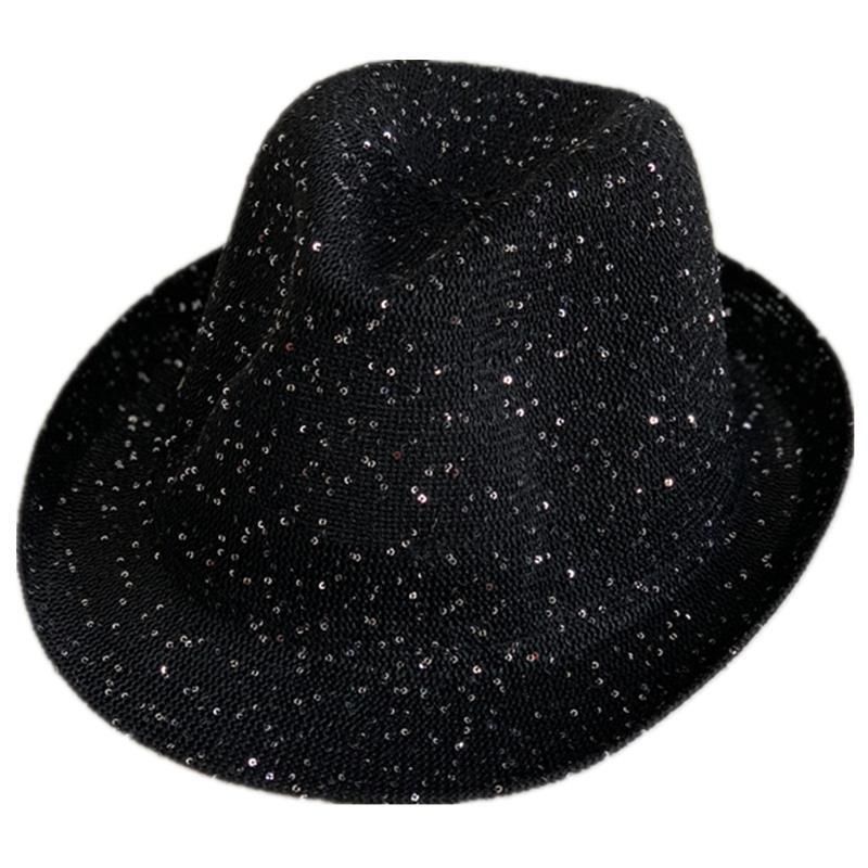 Michael Jackson Mũ đính cườm Anh Jazz Top Hat Phiên bản Hàn Quốc Du lịch Thời trang Thoáng khí Mũ ch