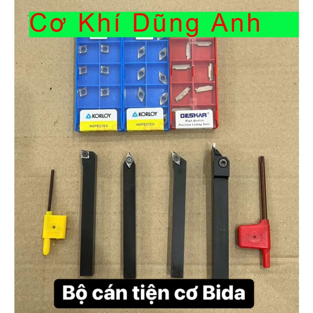 Bộ cán dao tiện cơ Bida cho máy tiện MiNi mảnh dao chip tiên cơ Bi a chip hàng ngon giá rẻ