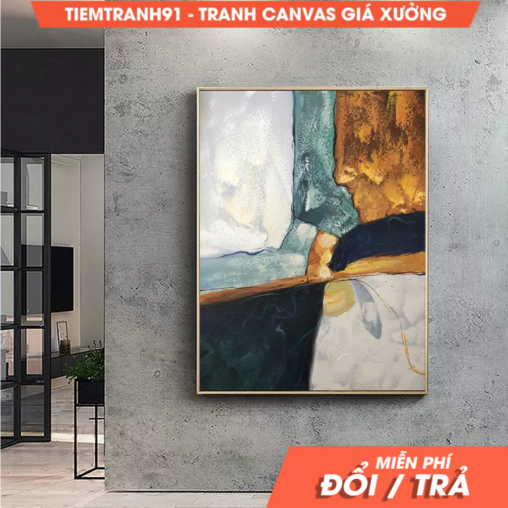 Tranh treo tường, Original Abstract Painting, Minimalist Painting, Large Abstract Painting, Green Pa
