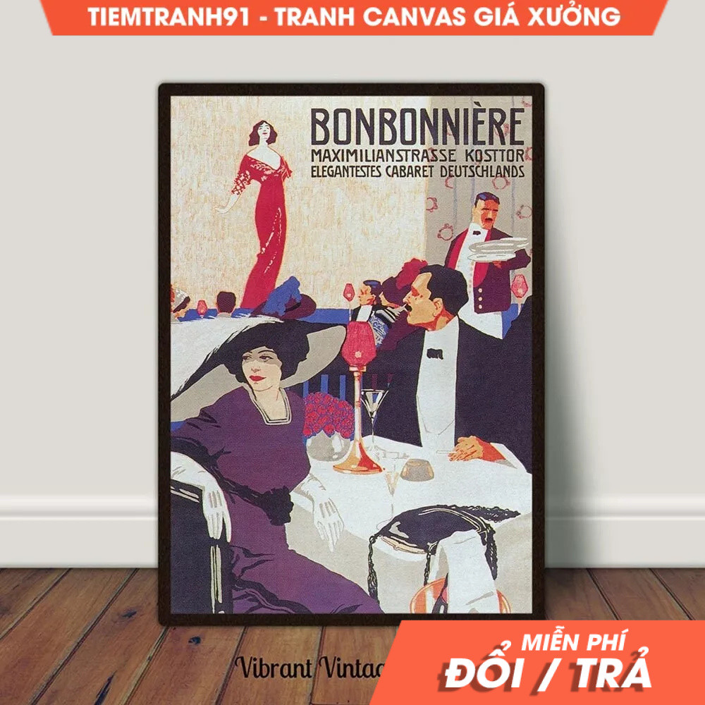 Tranh treo tường, Germany Wall Art, Bar Wall Decor, Music Wall Art, Singer Art, Nightclub, tặng kèm 