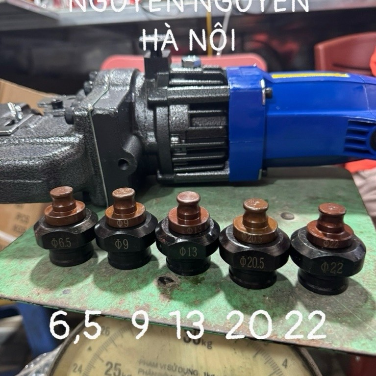 2400w-Máy đột lỗ thủy lực Fi22  -15kg  ( đồng 100%) HỌNG TO họng sâu 50 ( đột được thép)2400w- SẴNHÀ