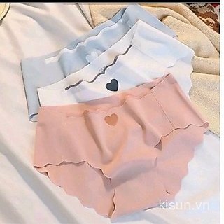 Sét 10 Quần lót nữ Su Tim kháng khuẩn không đường may, không viền_c540