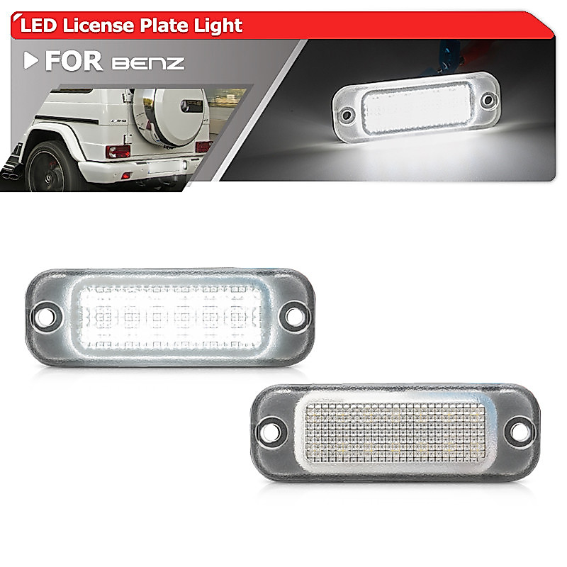 Dành Cho Benz W463 W463A G-Class G500 G550 G63 AMG 2013-2022 G65 AMG 2014-2018 Canbus Led Biển Số Đè