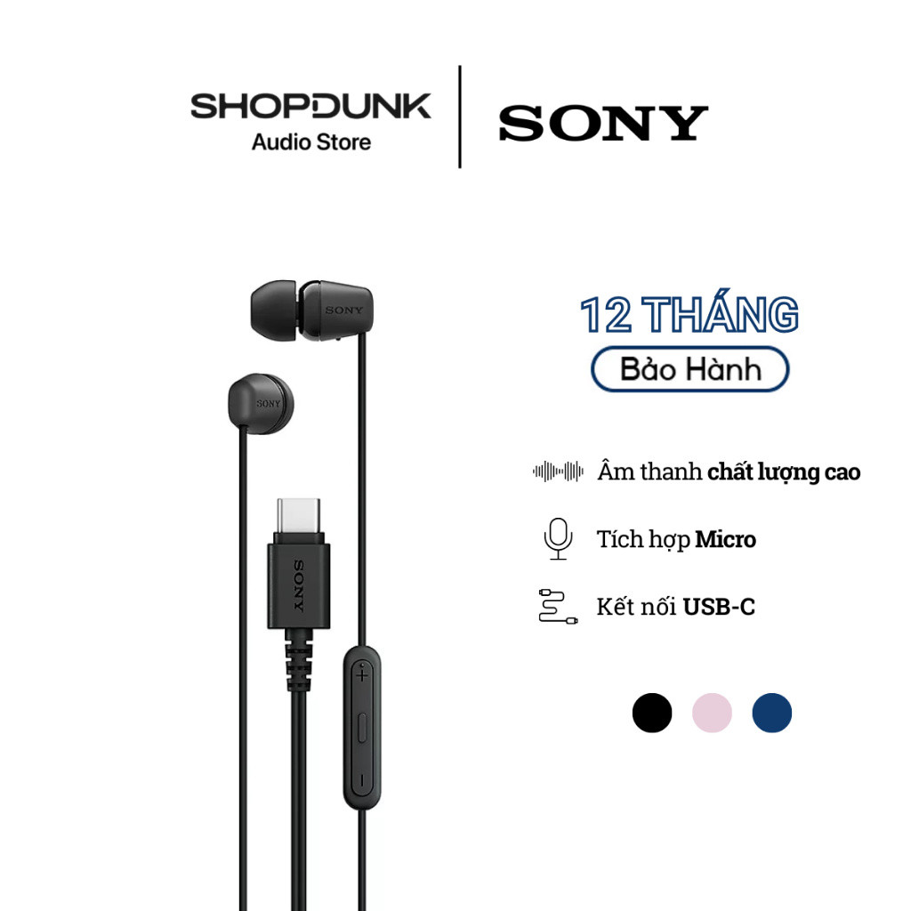 Tai Nghe Dây Type-C Sony IER-EX15C In-Ear Tích Hợp Micro Hàng Chính Hãng