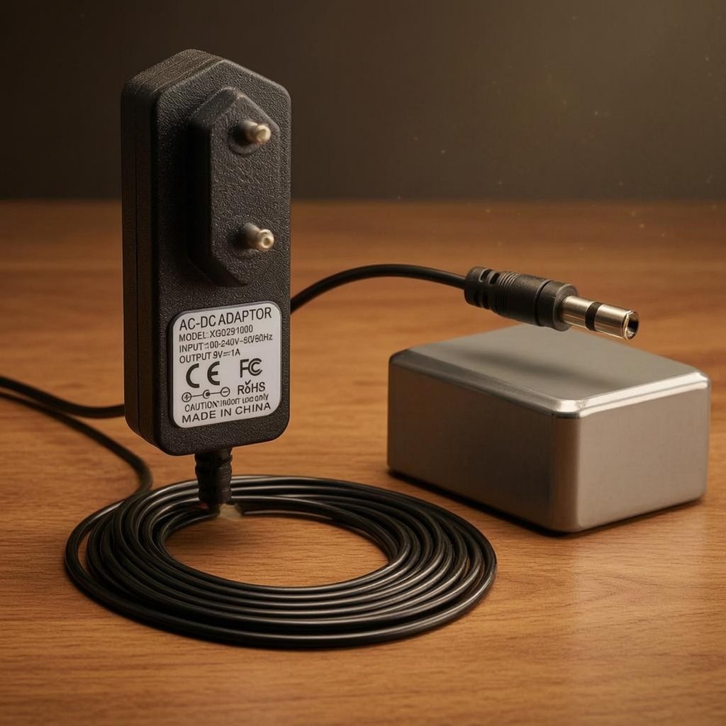 Ac to Power Adapter Châu Âu Cắm DC5521 Cáp Nguồn 9V Cáp Chuyển Đổi Bên Ngoài Tích Cực Đen