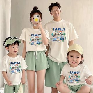 Áo đồng phục gia đình ngắn tay họa tiết Family, đồ gia đình hoàn hảo cho những chuyến đi chơi, du lịch, kỳ nghỉ