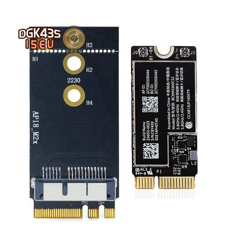 BCM94360CS2 NGFF M.2 Key A / E Adapter Card WIFI BT 4.0 802.11Ac Cho 11Inch A1465 13Inch A1466