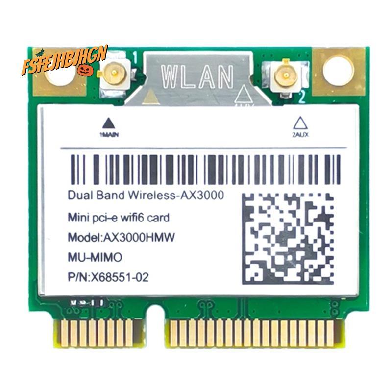 Thẻ WiFi PCB Thẻ WiFi AX200 AX3000HMW Mini PCI-E WiFi 6 Bộ Chuyển Đổi Không Dây 2.4G / 5G Bluetooth 